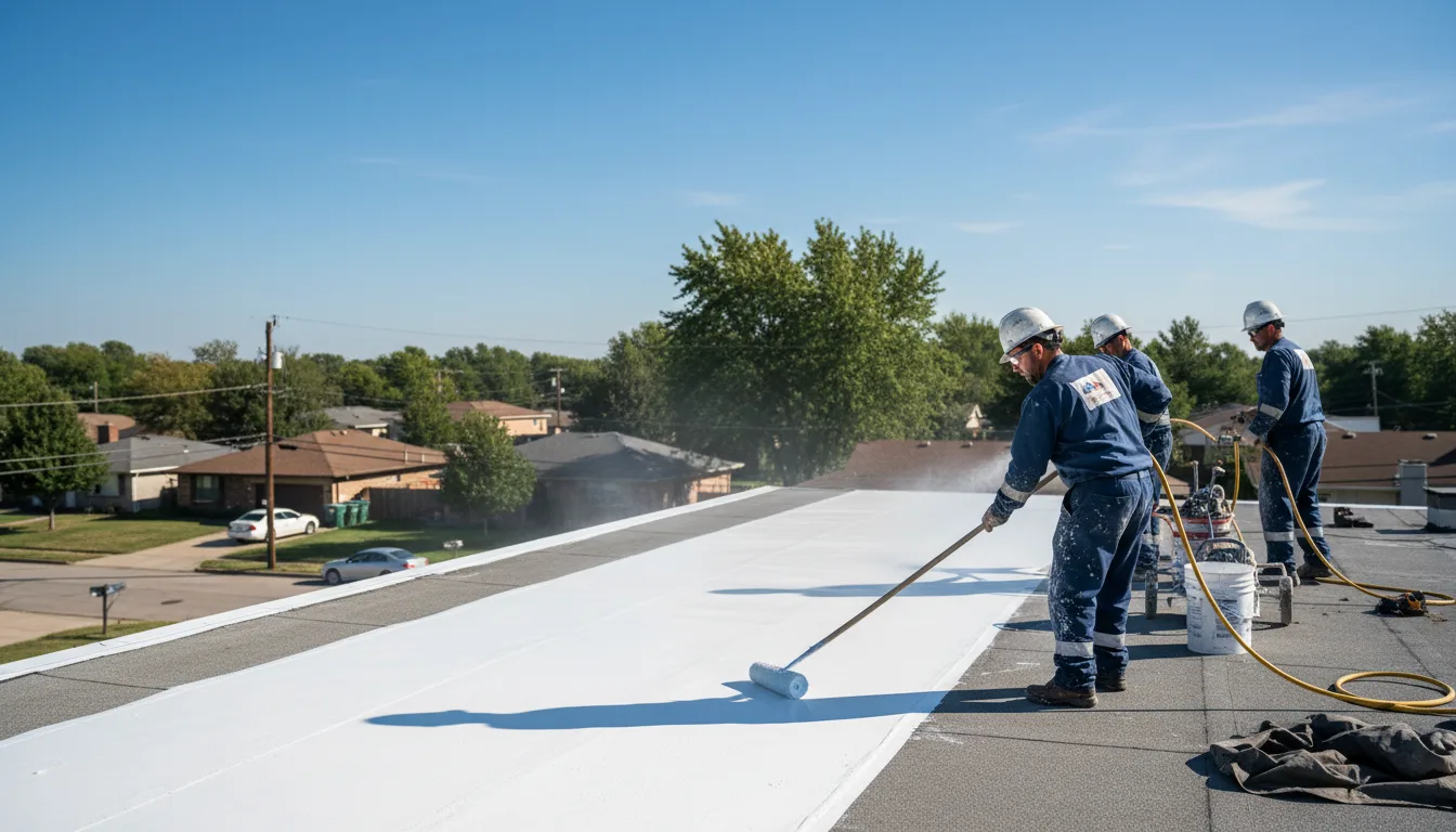 Commercial roof coating in Harmony, IN near me